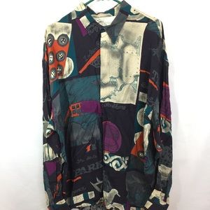 Vintage yashi yamamuri ITALY size XL long sleeve